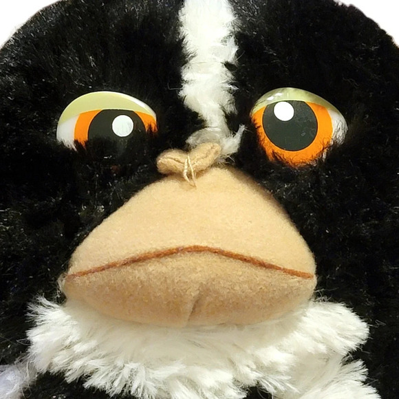 TOY FACTORY Gremlins The Black Mogwai Mohawk Black White Stripe 10" Plush - Picture 7 of 14